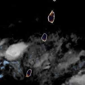 météo tropicale : Image satellite .