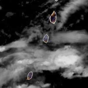 météo tropicale : Image satellite .