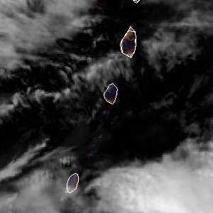 météo tropicale : Image satellite .