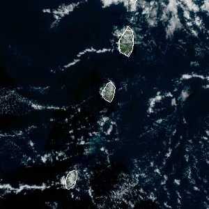 météo tropicale : Image satellite .