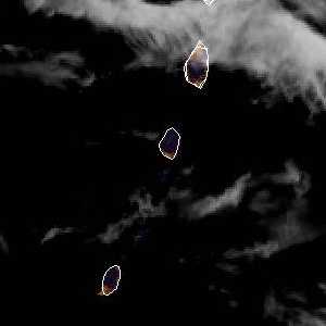 météo tropicale : Image satellite .