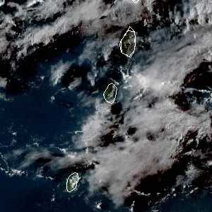 météo tropicale : Image satellite .