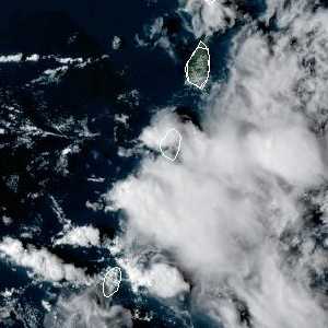 météo tropicale : Image satellite .