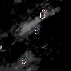 météo tropicale : Image satellite .