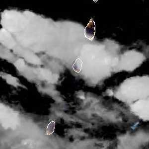météo tropicale : Image satellite .