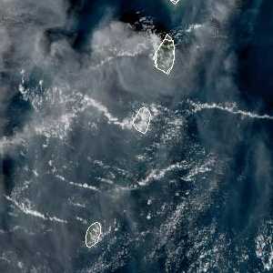 météo tropicale : Image satellite .