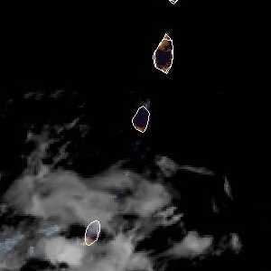 météo tropicale : Image satellite .