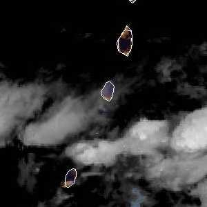météo tropicale : Image satellite .