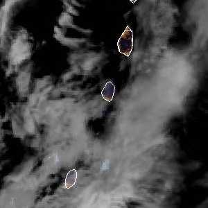météo tropicale : Image satellite .