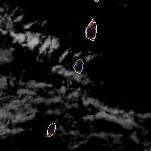 météo tropicale : Image satellite .