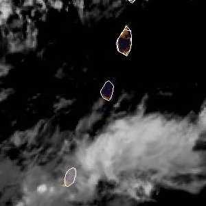 météo tropicale : Image satellite .