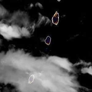 météo tropicale : Image satellite .