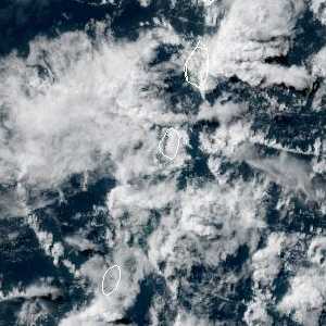 météo tropicale : Image satellite .