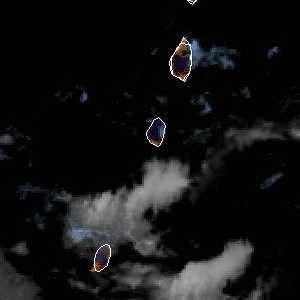 météo tropicale : Image satellite .