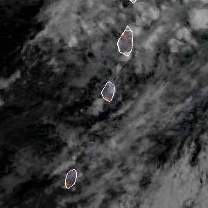 météo tropicale : Image satellite .