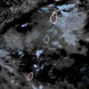 météo tropicale : Image satellite .