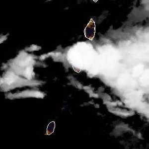 météo tropicale : Image satellite .
