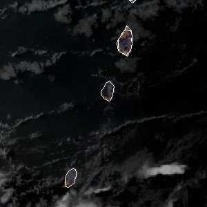 météo tropicale : Image satellite .
