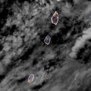 météo tropicale : Image satellite .