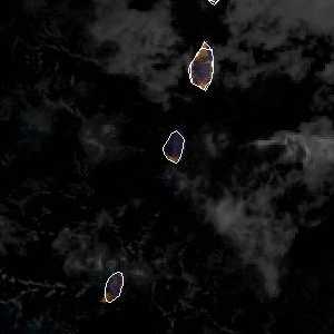 météo tropicale : Image satellite .
