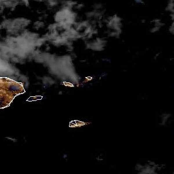 météo tropicale : Image satellite .