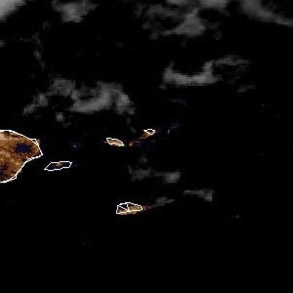 météo tropicale : Image satellite .