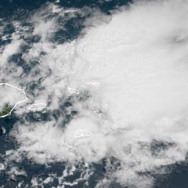 météo tropicale : Image satellite .