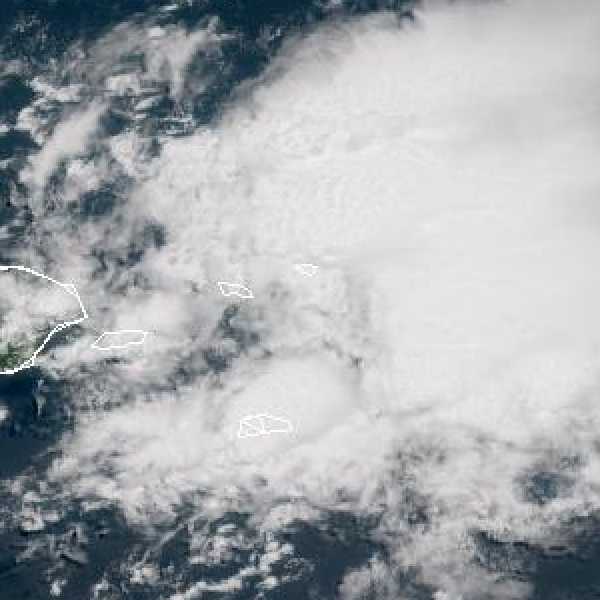 météo tropicale : Image satellite .