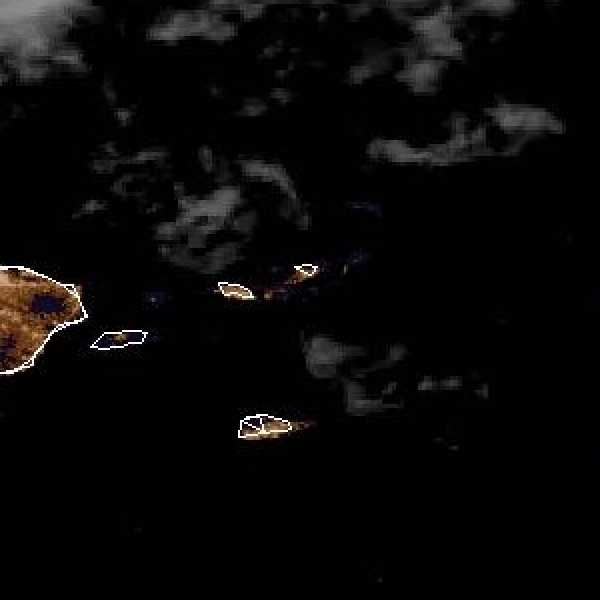 météo tropicale : Image satellite .