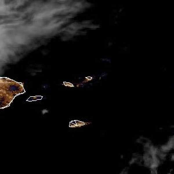 météo tropicale : Image satellite .
