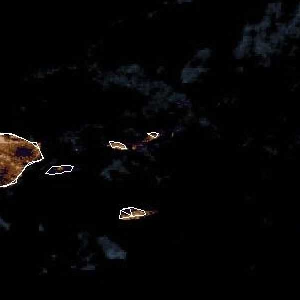 météo tropicale : Image satellite .