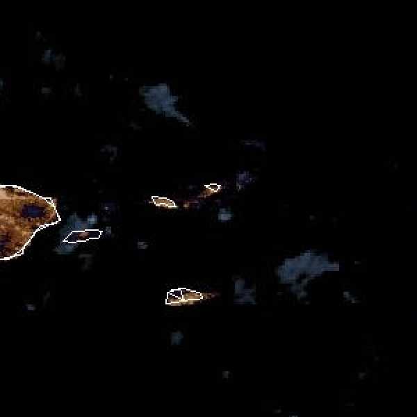 météo tropicale : Image satellite .