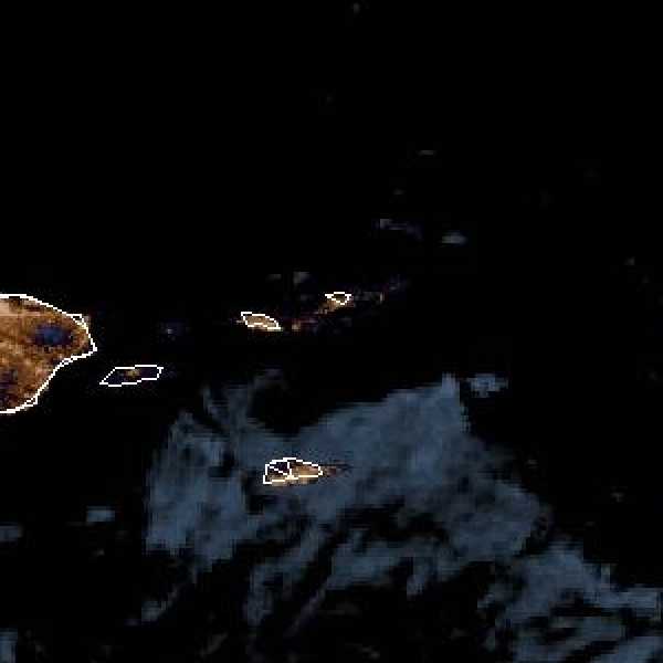 météo tropicale : Image satellite .