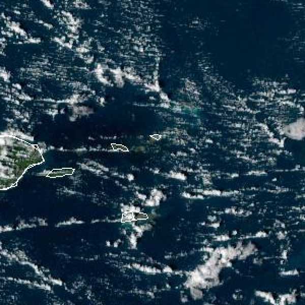 météo tropicale : Image satellite .