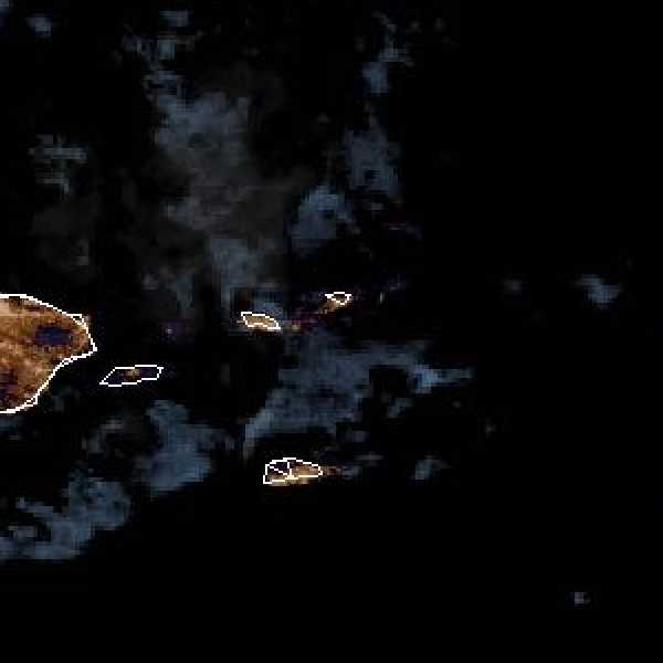 météo tropicale : Image satellite .