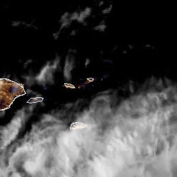 météo tropicale : Image satellite .
