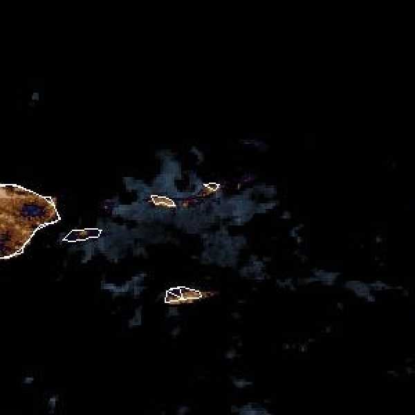 météo tropicale : Image satellite .