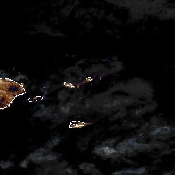 météo tropicale : Image satellite .