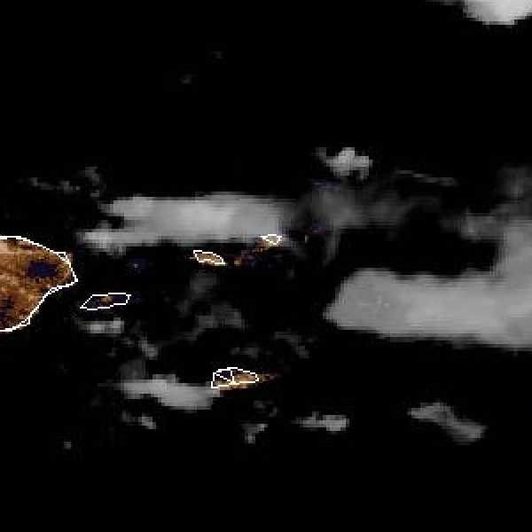 météo tropicale : Image satellite .