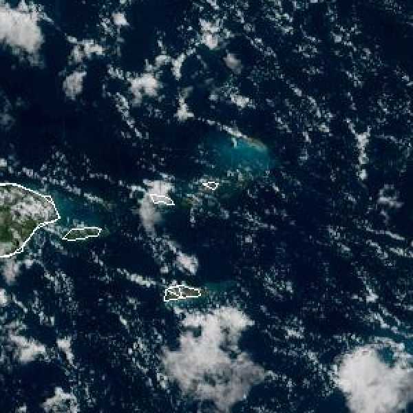 météo tropicale : Image satellite .