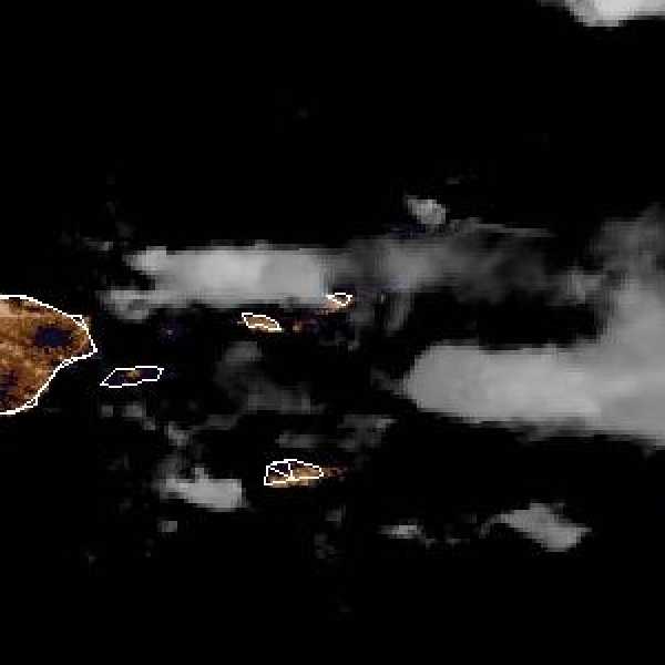météo tropicale : Image satellite .