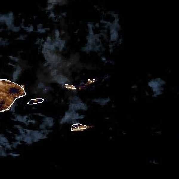 météo tropicale : Image satellite .