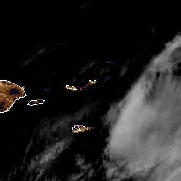 météo tropicale : Image satellite .