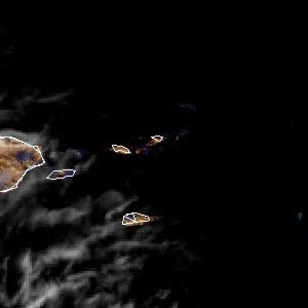 météo tropicale : Image satellite .
