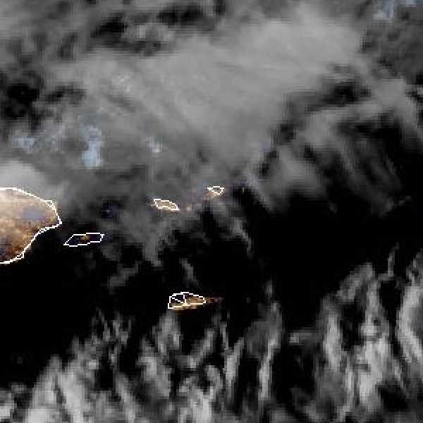 météo tropicale : Image satellite .