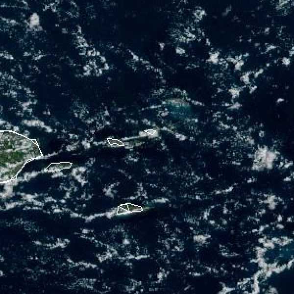 météo tropicale : Image satellite .