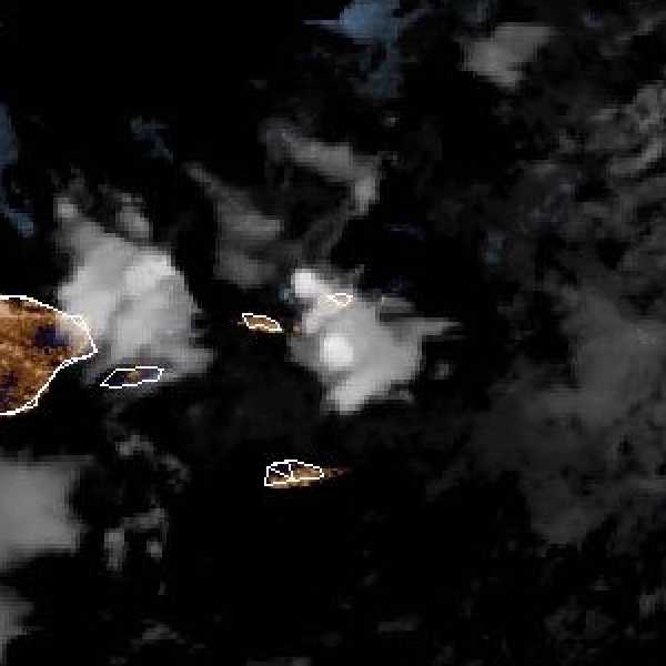 météo tropicale : Image satellite .