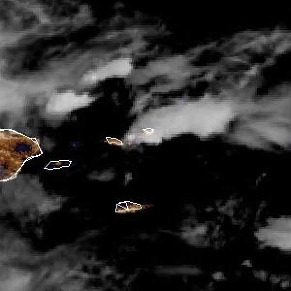 météo tropicale : Image satellite .
