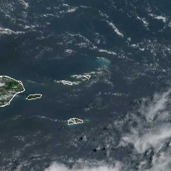 météo tropicale : Image satellite .