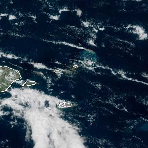 météo tropicale : Image satellite .
